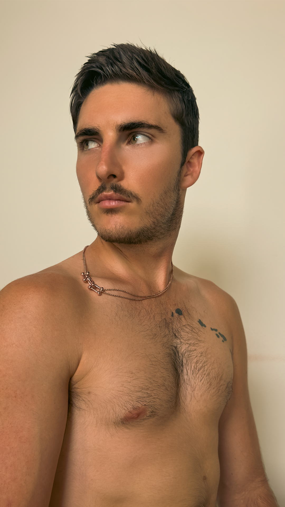 Triple Link Pendant in Rose Gold