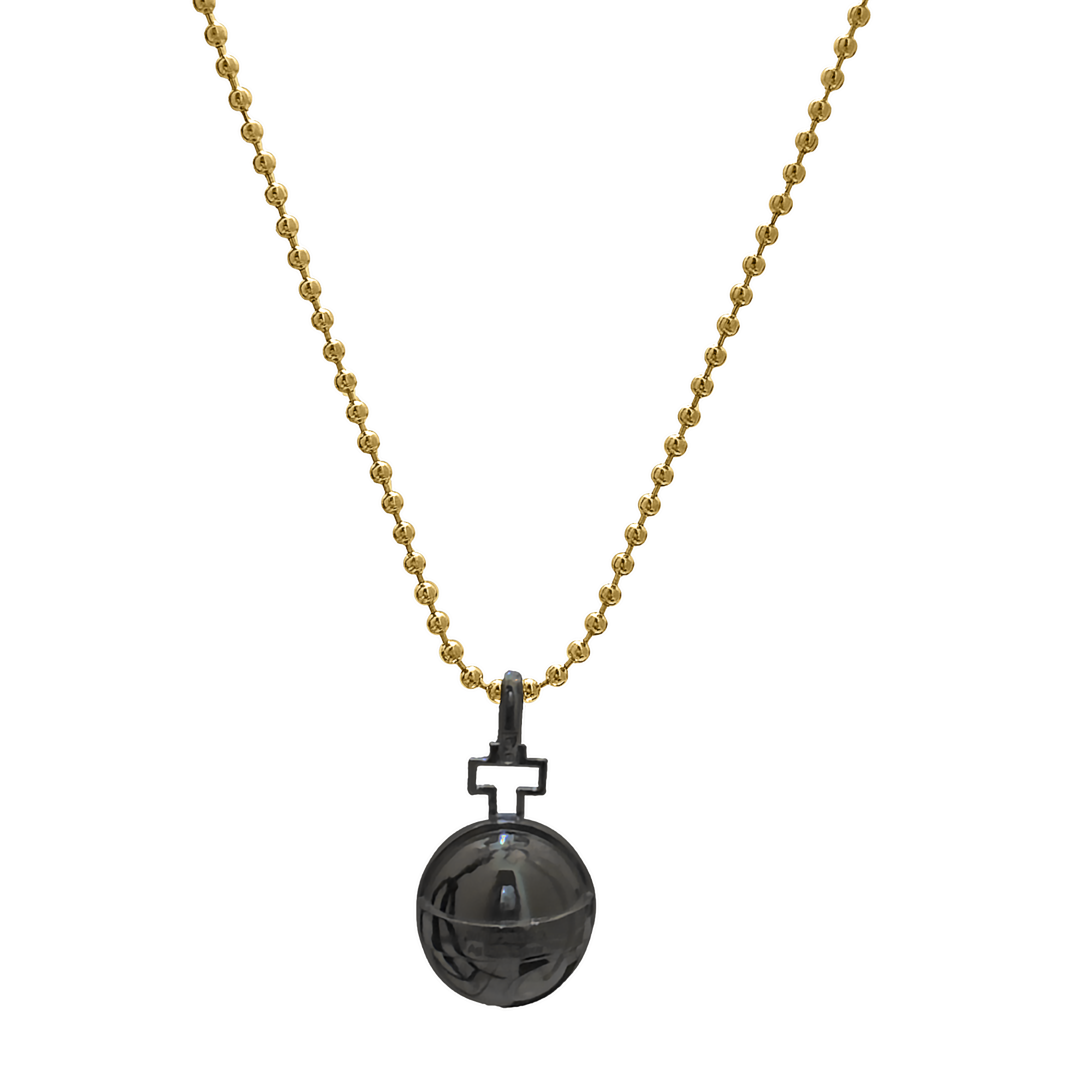 Charm: King Orb in Black Gold