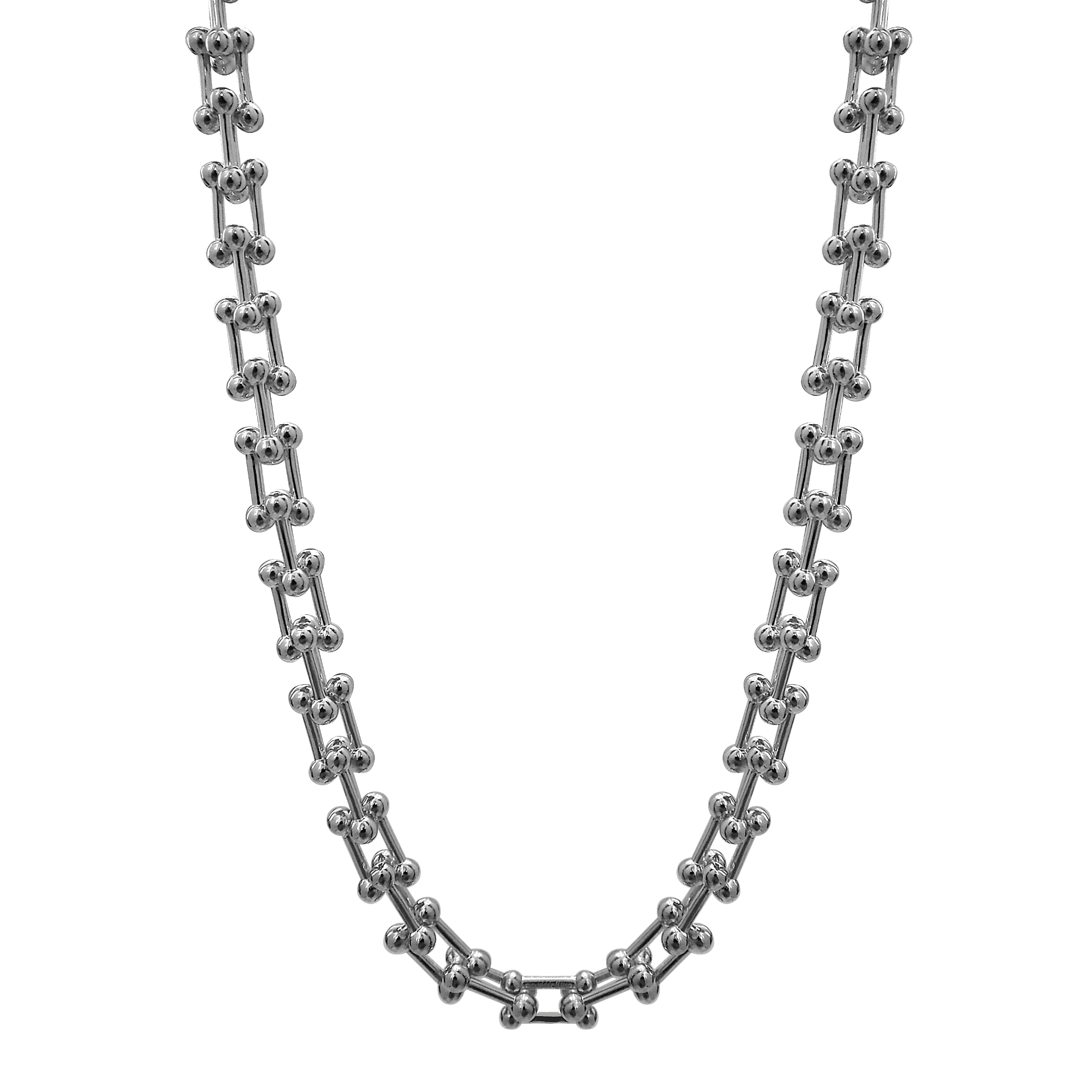 Medium Link Necklace in Sterling Silver