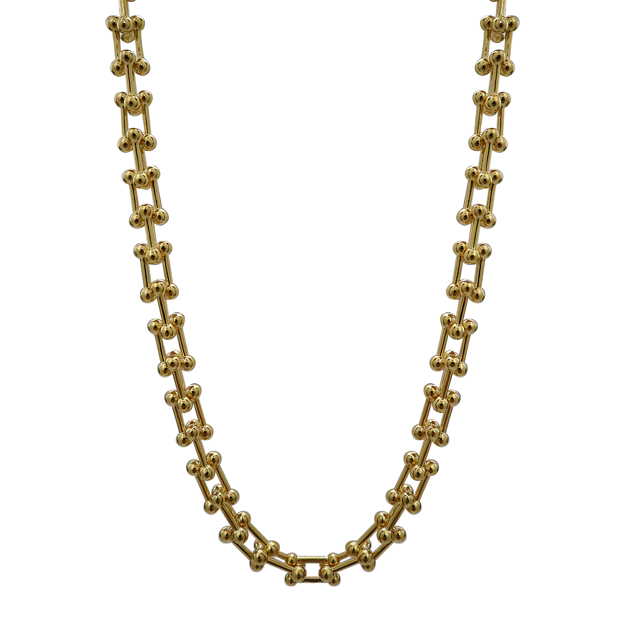 Medium Link Necklace in Yellow Gold