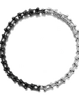 Crafted with Sven Heavyweight series bracelets, this Two Tone Chocker offers a unique and exclusive way to express yourself. This customizable jewelry piece enables you to flexibly create two bracelets or a chocker, in any two colours you desire. With four sizes to choose from, you can stand out wherever you go.