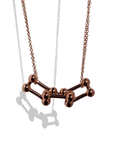 Triple Link Pendant in Rose Gold