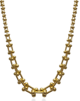 Graduated Link Necklace in Yellow Gold