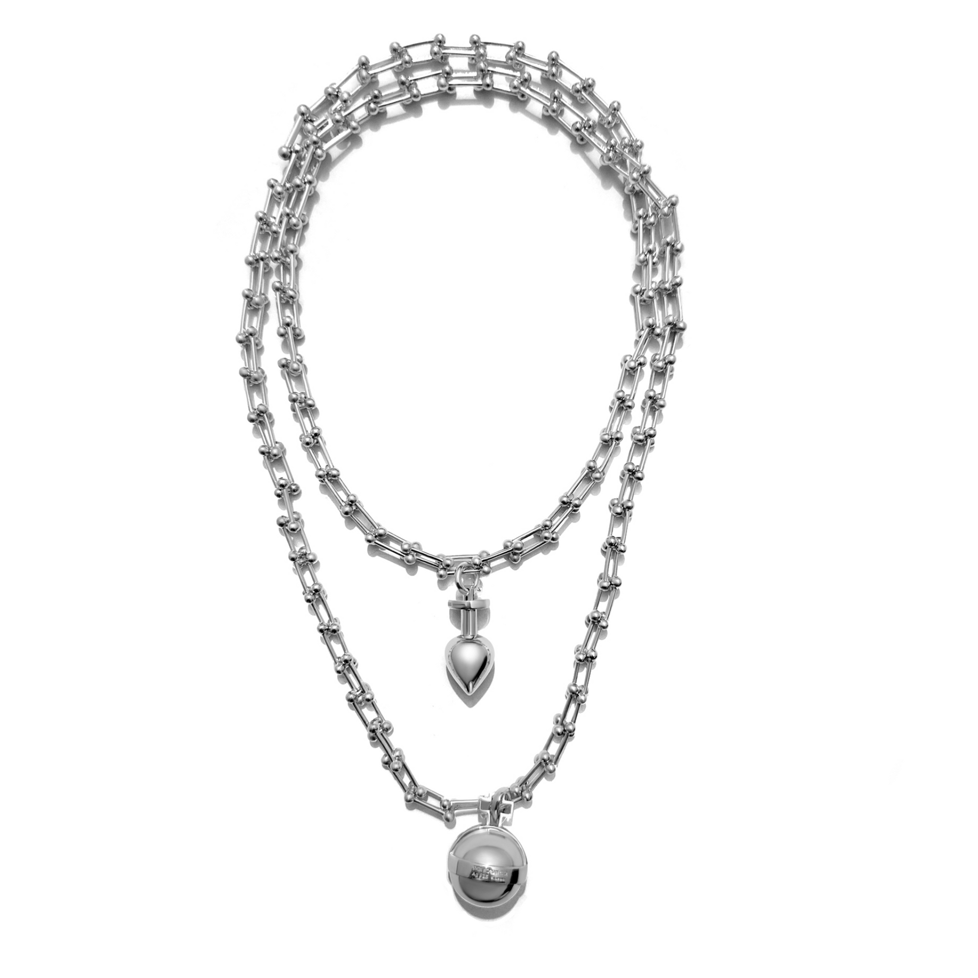 Double RL『STERLING SILVER NECKLACE』 sterling-silver-double-link-