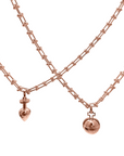 Double Tour Link Necklace in Rose Gold