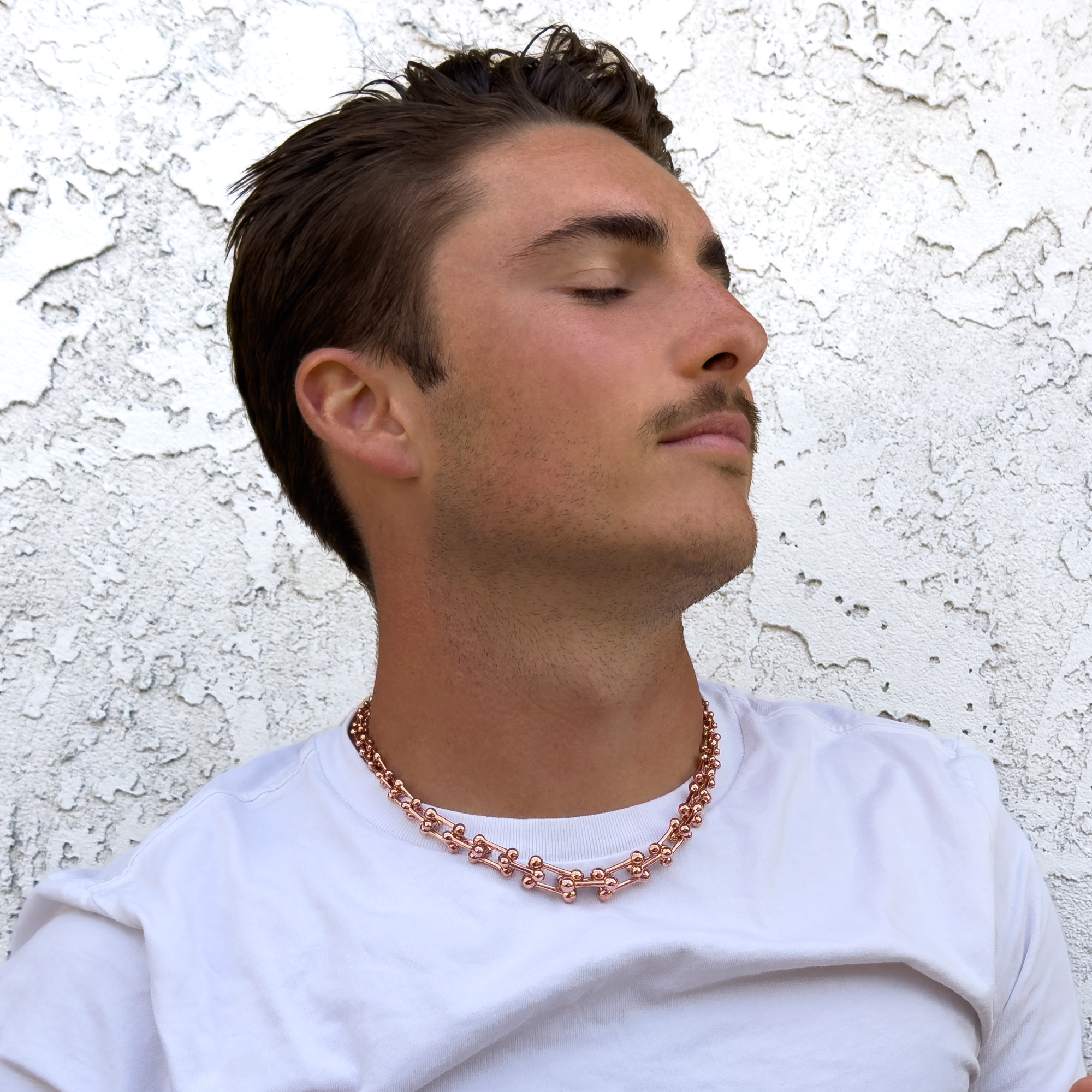 Graduated deals link necklace